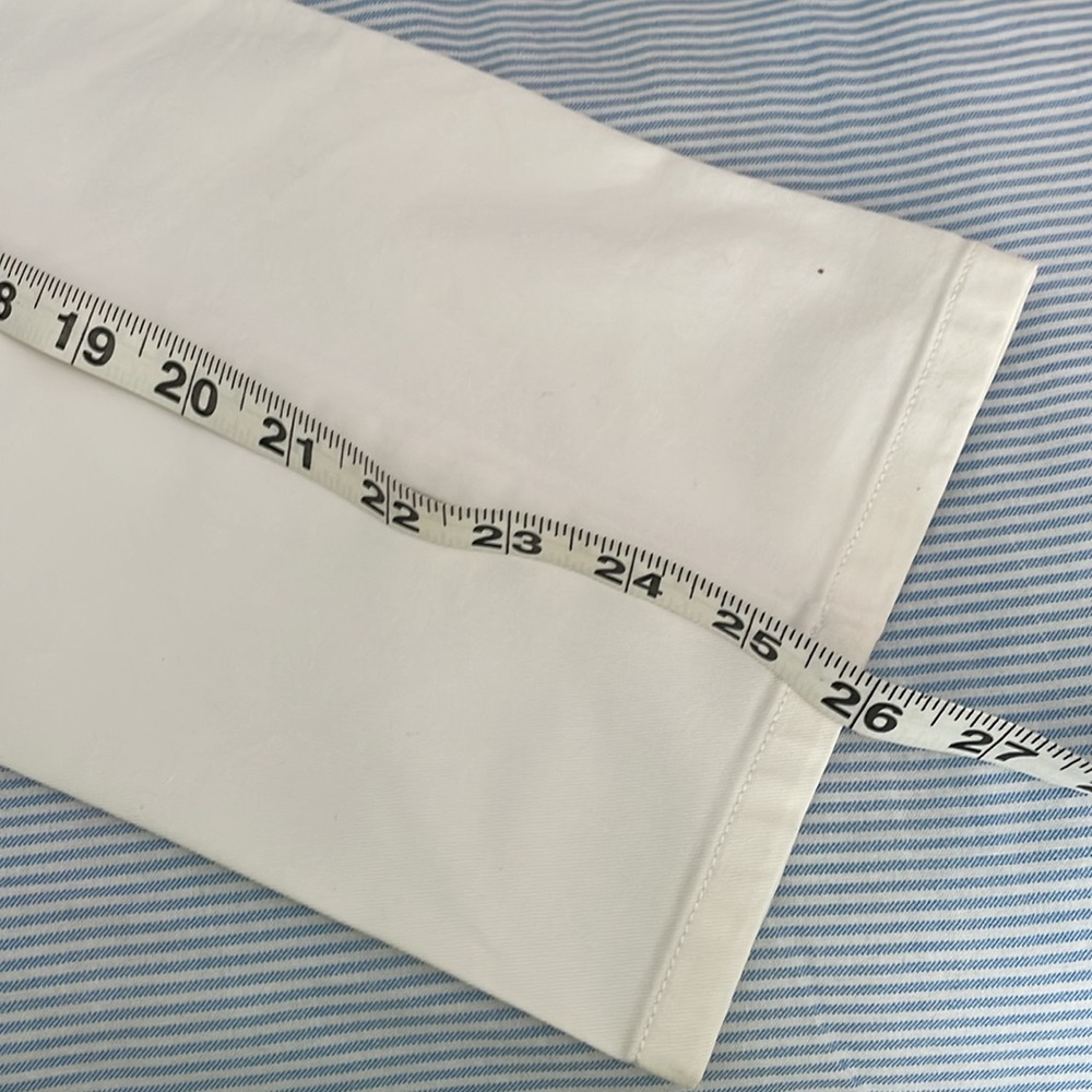 Ann Taylor White stretch chinos size 8P - Picture 10 of 13